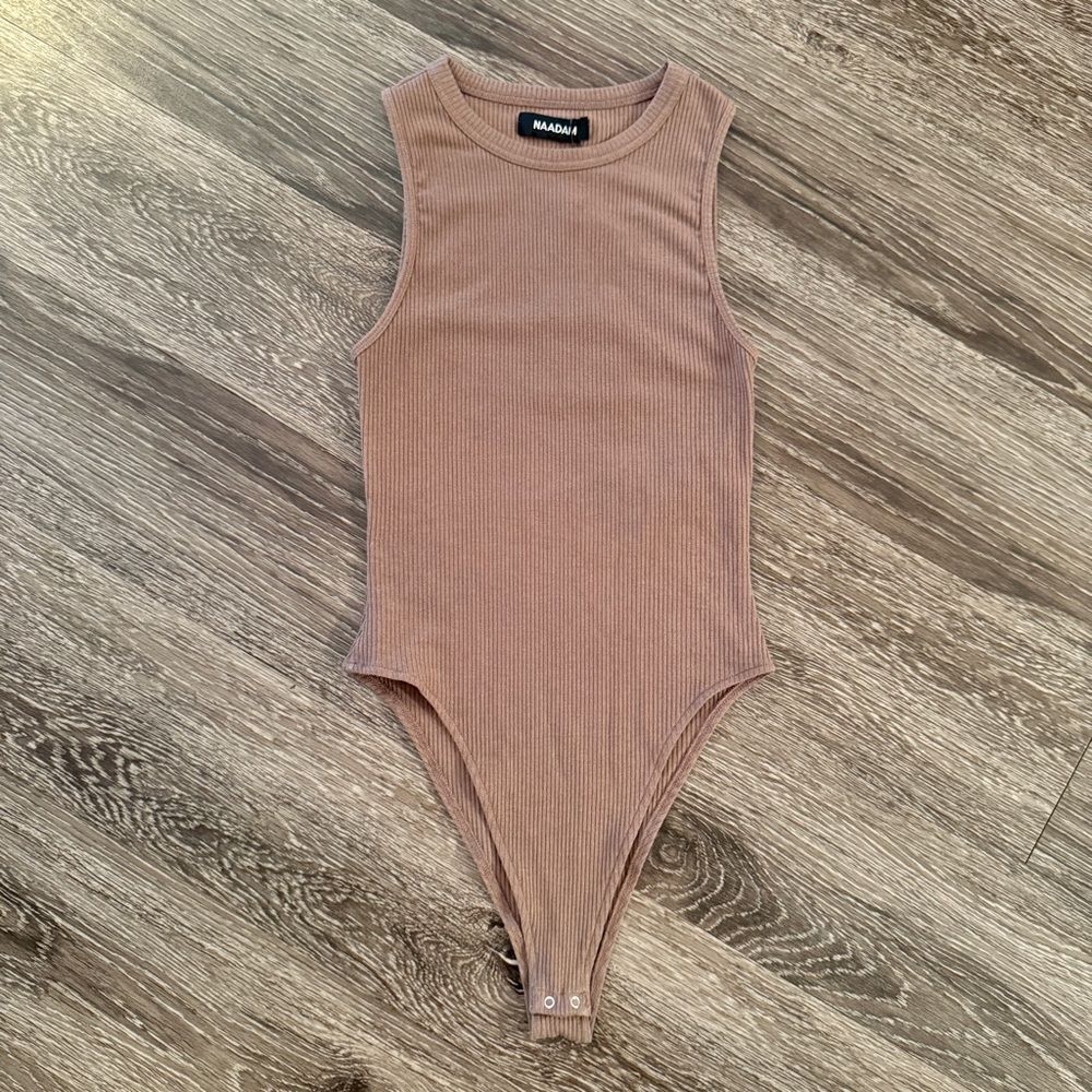 Naadam Ribbed Lightweight Bodysuit New